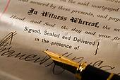 42-16398402 - Closeup of pen and contract